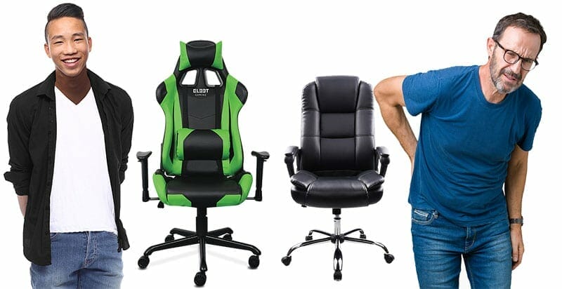 Gaming chair compared to office chairs are much better