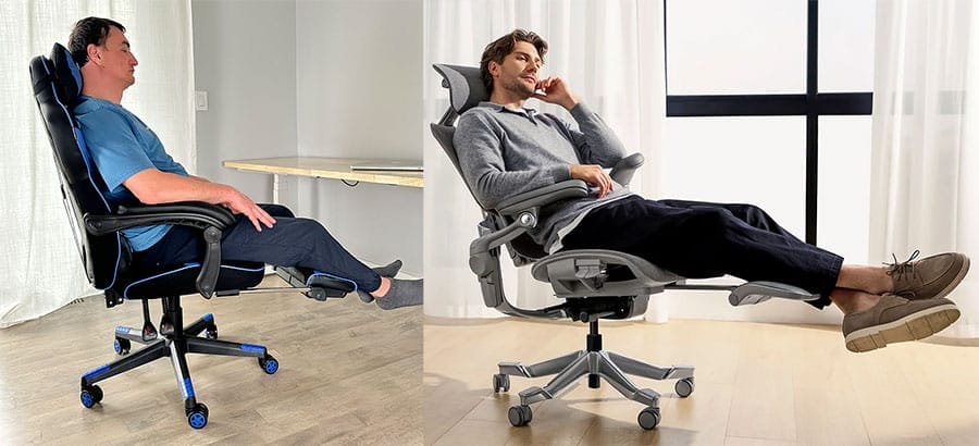 Cheap vs expensive gaming chairs with footrests