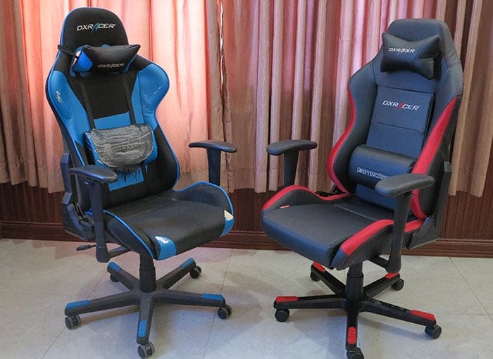 Old DXRacer Formula Series and new DXRacer Drifting Series gaming chairs
