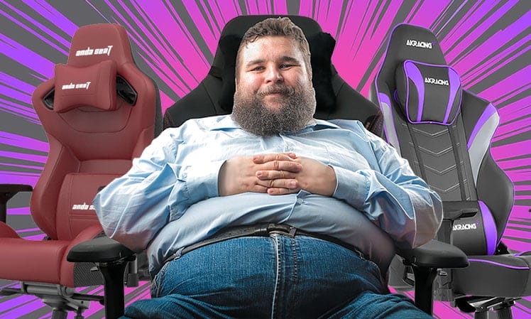 Extra-wide big & tall 400 pound gaming chairs