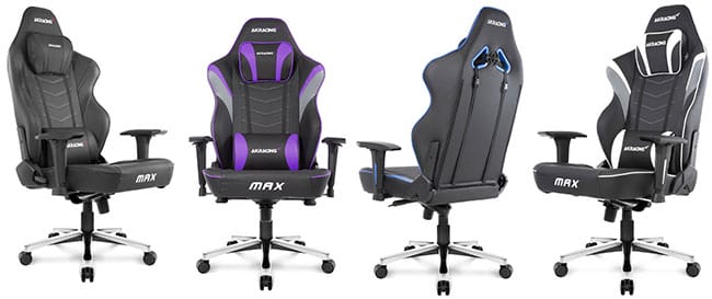 AKRacing Masters Series Max Gaming Chair with Wide Flat Seat, 400 Lbs Weight Limit