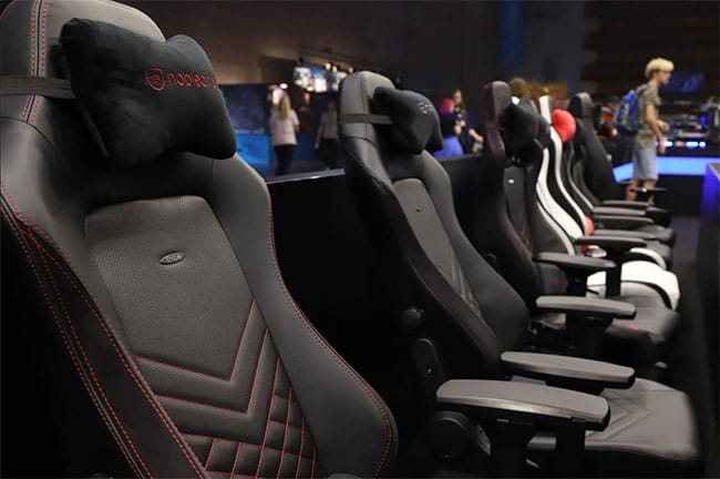 Noblechairs lineup of chairs