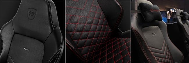 Noblechairs HERO upholstery closeup