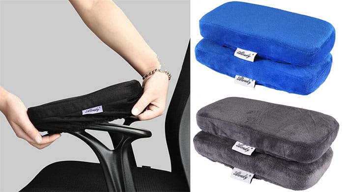 Aloudy Ergonomic Memory Foam Office Chair Armrest Pads