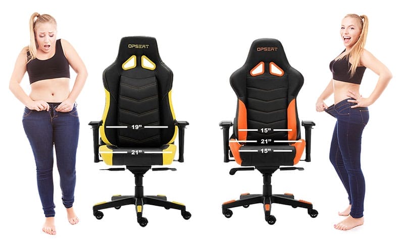 OPSEAT chairs width