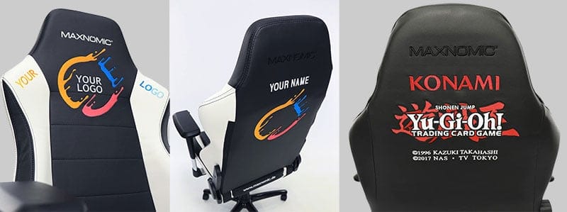 Maxnomic custom logo chairs