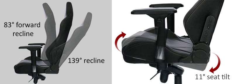 Maxnomic Pro recline and tilt lock