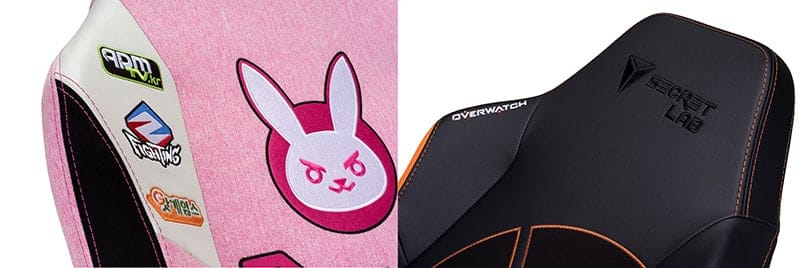 Secretlab Overwatch chair upholstery