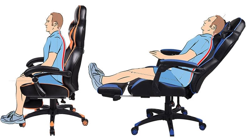 top gaming chairs with footrest