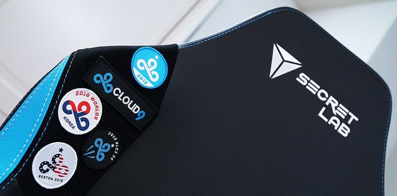 Secretlab Cloud9 shoulder patches