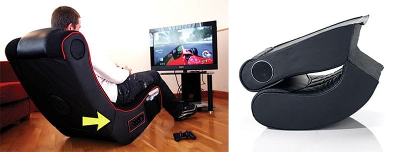 Gaming chair floor rocker