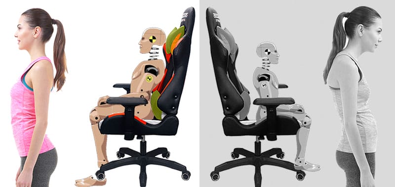 short back gaming chair