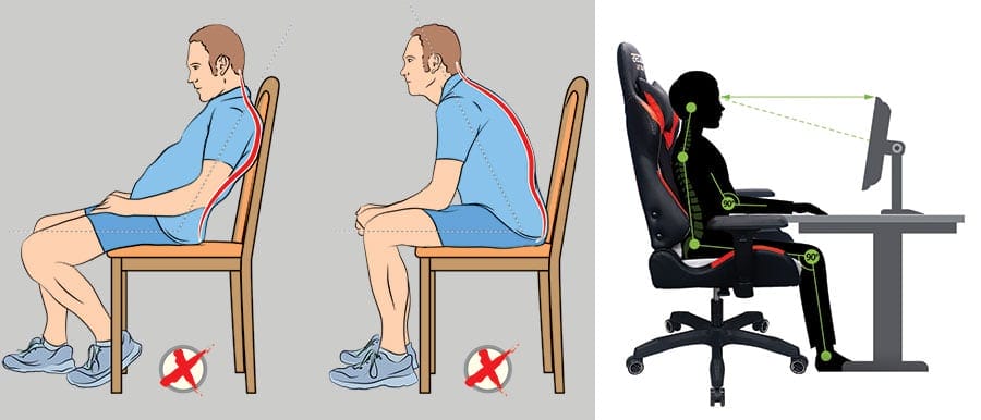 Traditional PC gaming chairs