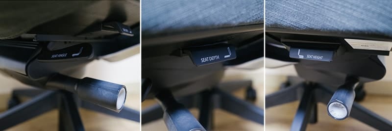 Sidiz T80 seat adjustment options