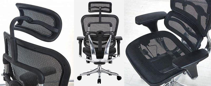 Ergohuman chair features