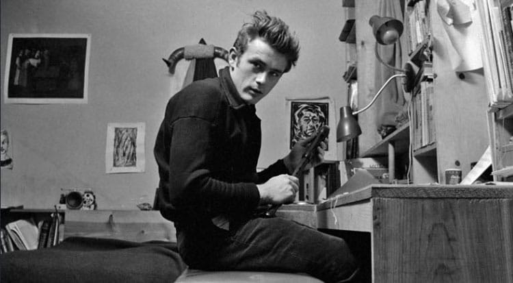 James Dean slouching