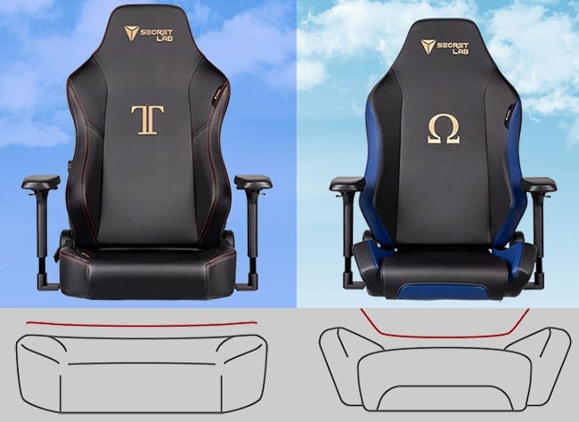 Titan vs Omega seat differences