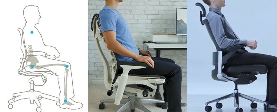 Ergonomic office chair healthy posture