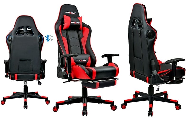 GTRacing GT890 footrest music chair
