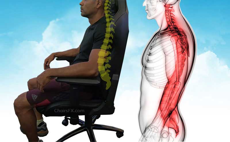 Healthy sitting in a gaming chair