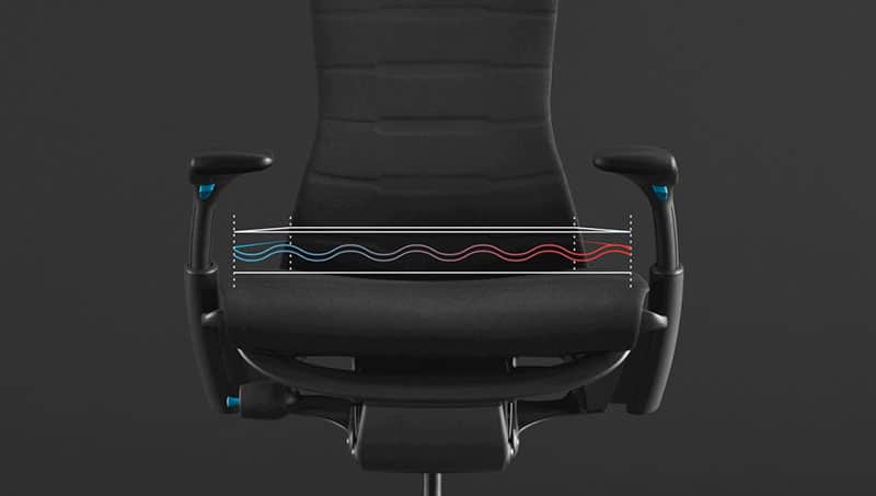 Herman Miller Embody gaming chair seat