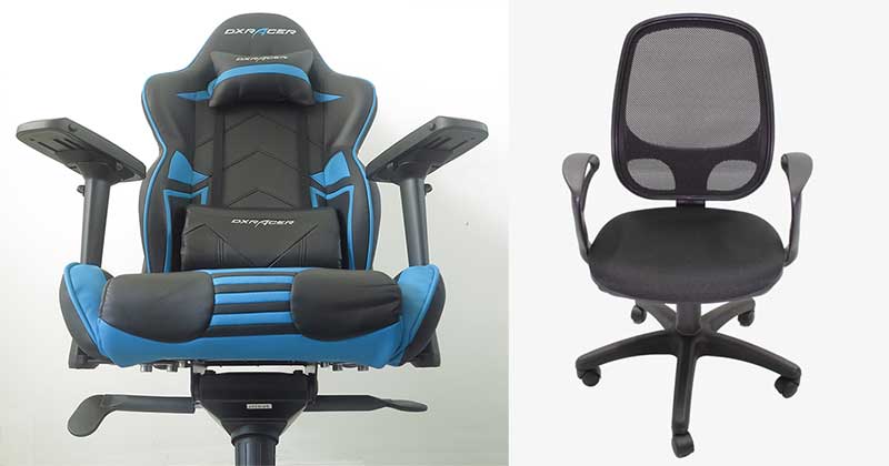 Office chair vs gaming chair comparison