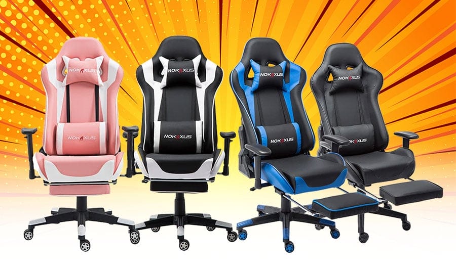 Nokaxus 6008 footrest gaming chair review ChairsFX