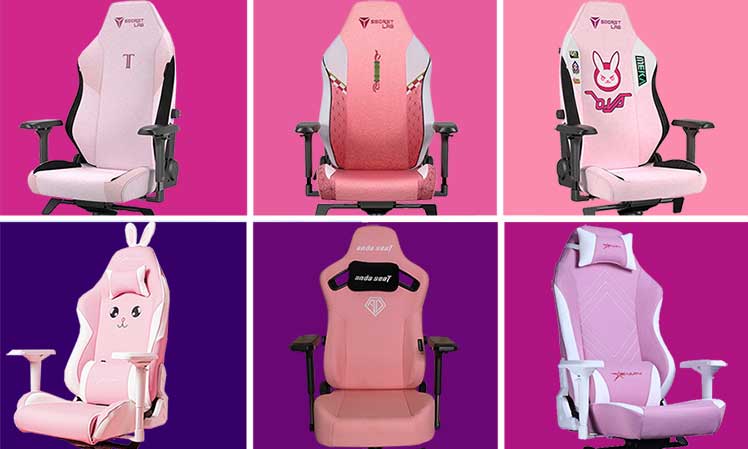 Pink cheap best sale gaming chair