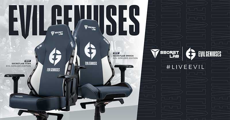 Secretlab official Evil Geniuses chairs