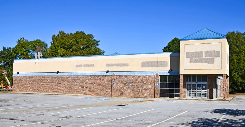Retail park gone out of business