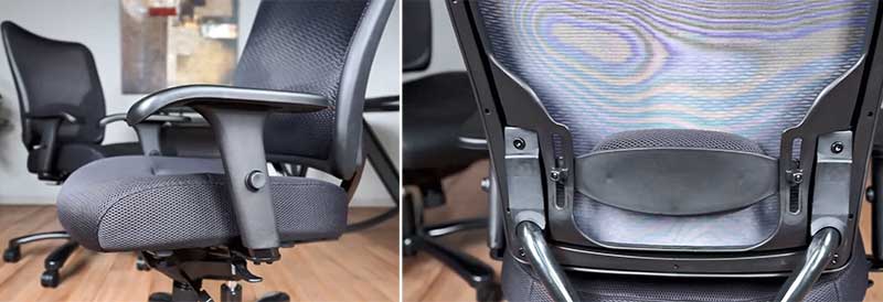 Space seating chair features