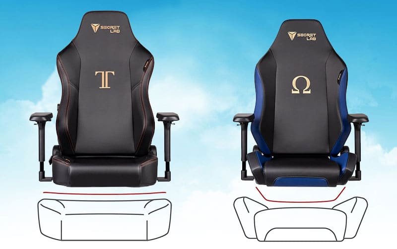 Secretlab Titan vs Omega seat style