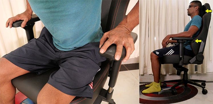 Secretlab Titan posture support tips