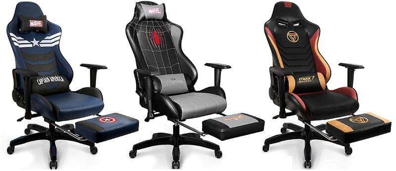 Marvel footrest gaming chairs