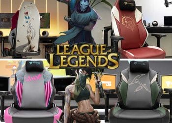 Secretlab Titan x League of Legends gaming chairs
