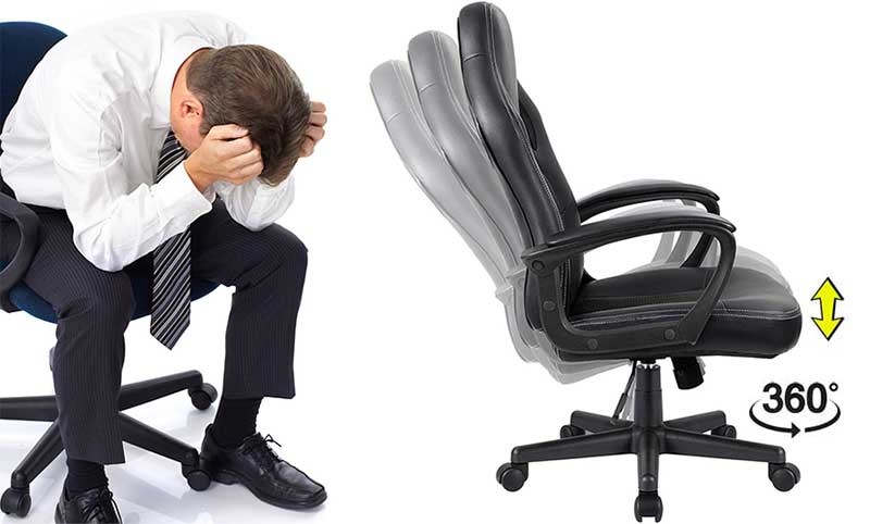 Traditional office chair features