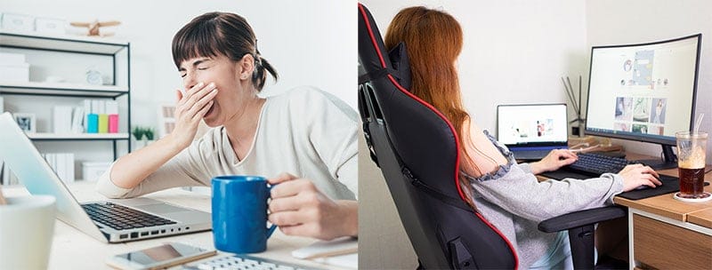 Gaming chairs improve work performance