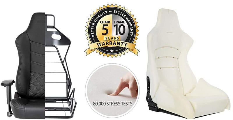 Onyx office chair upholstery and padding