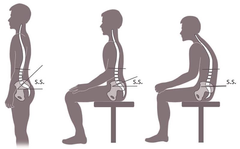 Sitting versus standing mechanics