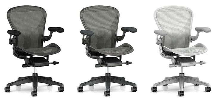 Aeron ergonomic office chair designs