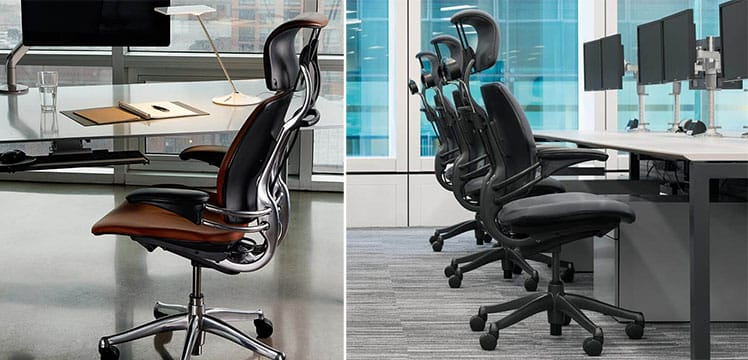 Humanscale Freedom chairs in a corporate environment