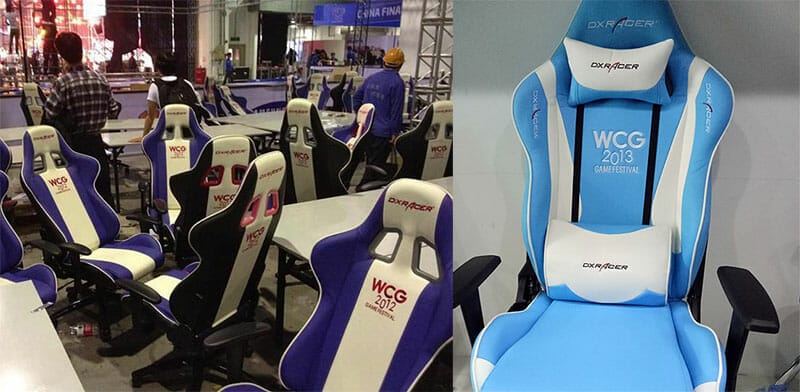 DXRacer WCG gaming chairs