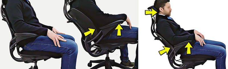 Freedom chair dynamic arm support