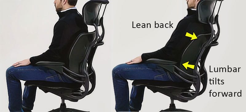 Freedom chair dynamic backrest