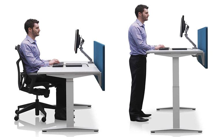Herman Miller sit-stand height-adjustable desks