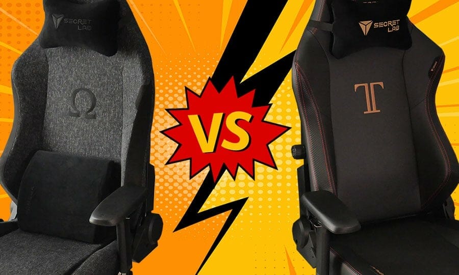 Secretlab Omega versus Titan gaming chairs compared