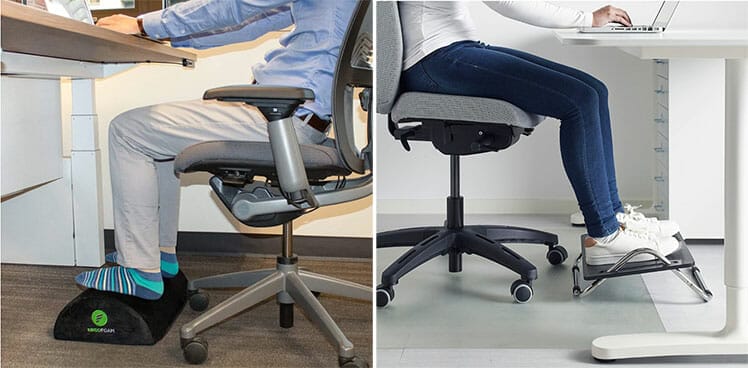 Ergonomic footrest models