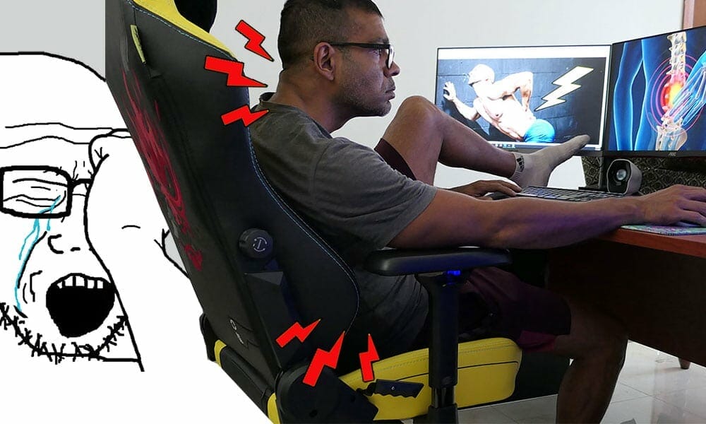 Why is my gaming chair hurting my back?