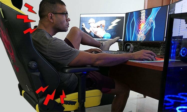 Why is my gaming chair hurting my back?