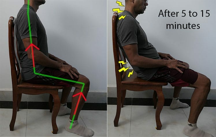 Unsupported sitting demonstration